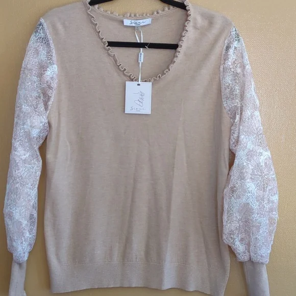 Sioni Milano‎ light sweater, Ivory color large - Picture 3 of 9